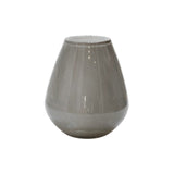 Vase gris en verre épais
