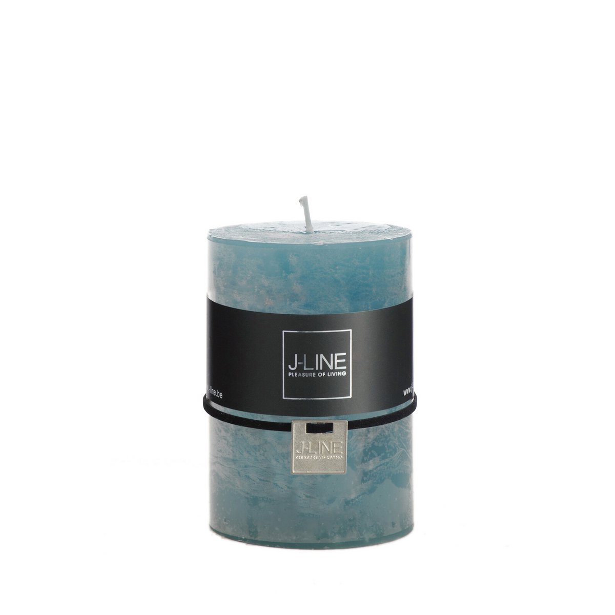 Bougie cylindrique bleue J-Line, design moderne et épuré