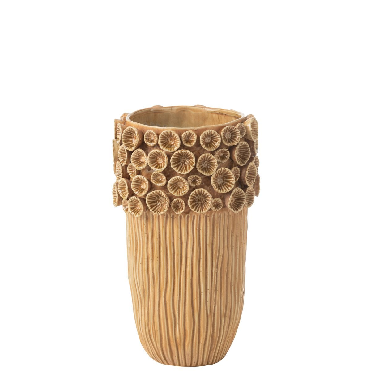 Vase Coral High J-Line en céramique Oker - détail du design