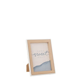 Cadre photo J-Line Chloé en MDF naturel, vue de face