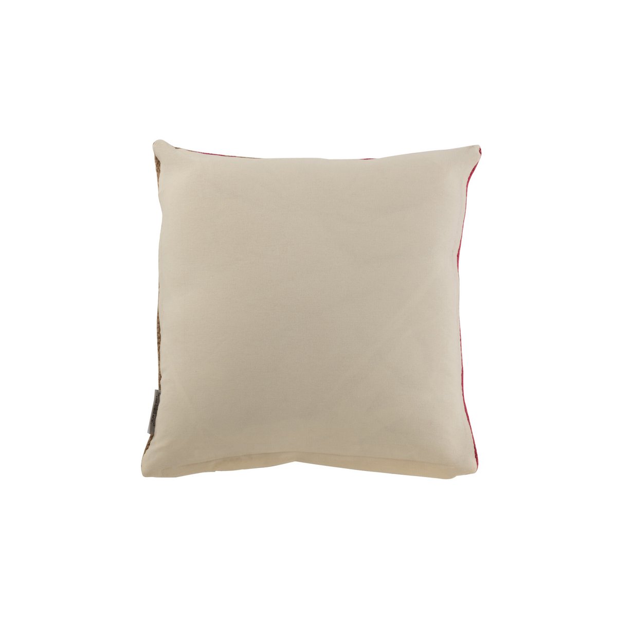 Vue rapprochée du coussin Anna Groot Grooves montrant le motif en jute