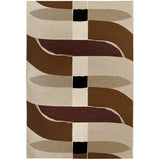 Tapis Kalia outdoor Naturel 160 x 230 cm - Design graphique contemporain