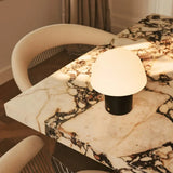Lampe de table sans fil noire Yannick