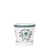 Cache-pot Malaga en céramique vert Ø6 cm
