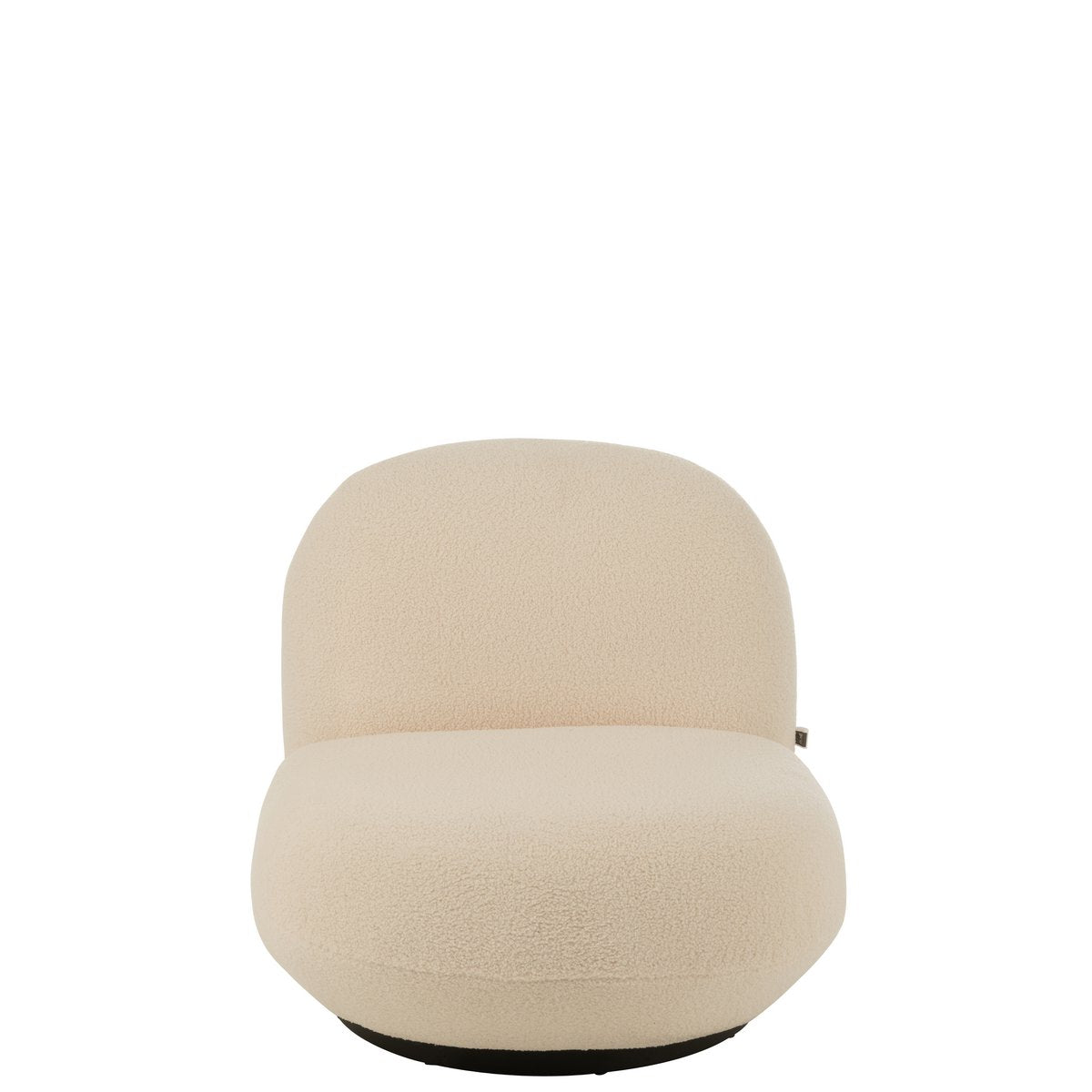 Chaise longue J-Line Snow, détail du tissu blanc et noir