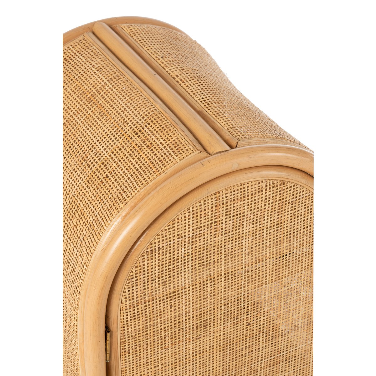 Vue latérale de l'armoire J-Line Ellen, finition naturelle
