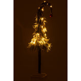 Chapeau de Sapin J-Line posé sur un arbre décoré, ambiance festive