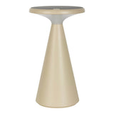 Lampe de table de batterie solaire "Palu" pour l'extérieur et à l'intérieur, en plastique en beige, 20 cm de haut