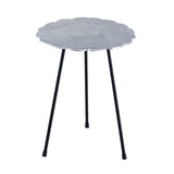 Table d'appoint Table décorative en métal Hilton Ø 35 x H 45 cm Aluminium rond avec structure en argent ou en or