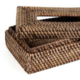 La Boîte à Mouchoirs Classique en Rotin - Brun Naturel