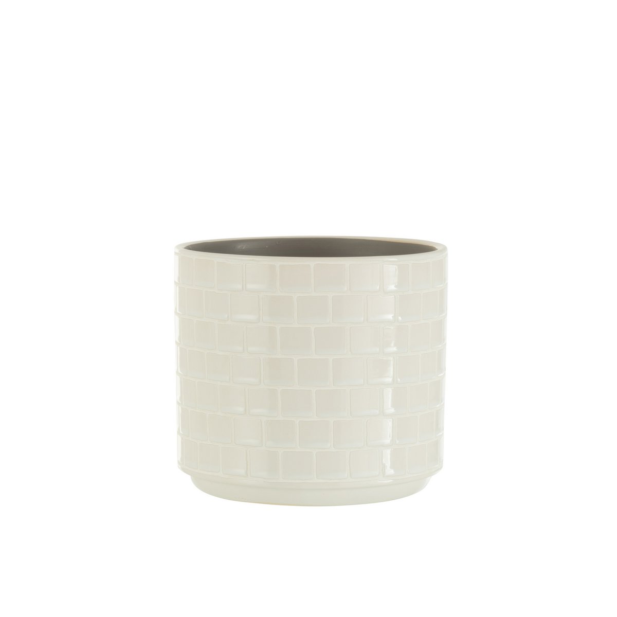 Pot de fleur J-Line Shiny, ambiance moderne dans un salon