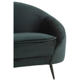 J-Line Canapé Elisabeth Textile/Métal Vert