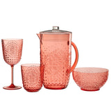 Carafe J-Line rouge, détail du design contemporain