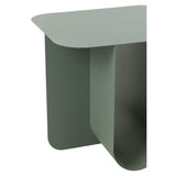 Table d'Appoint Carrée Métal Vert - ambiance salon