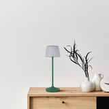 LED "Emmi" pour l'extérieur et à l'intérieur, lampe de table en métal et en plastique, avec des LED fermement construites, lampe à table à LED pour le balcon, la terrasse, le jardin, le salon, le jardin d'hiver, environ.