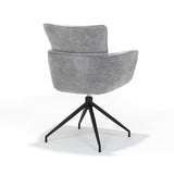 Détail du fauteuil Evan montrant le tissu et la finition