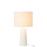 Lampe J-Line en céramique blanche vue de face, design élégant