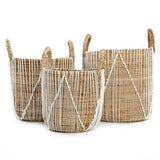 Le panier de macrame cousu droit - M