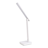 Lampe de table à LED "moteur" blanc, métal et plastique, 38 cm de haut, dimmable, changeur de couleur CCT