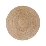 Tapis Bombay en jute naturel, design rond élégant Ø120cm
