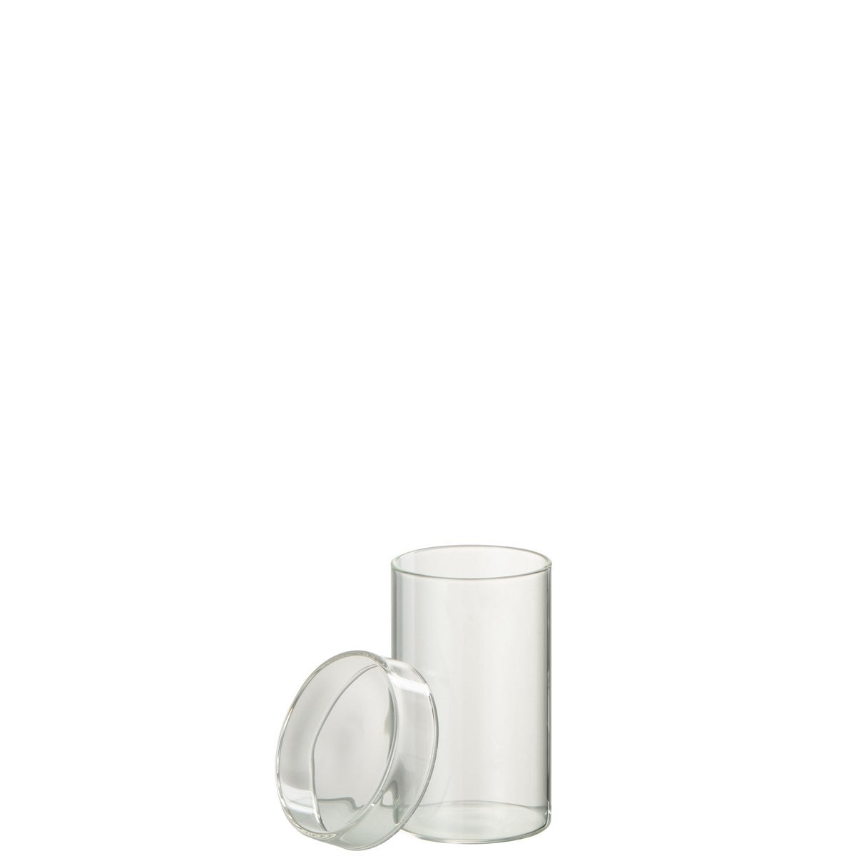 Pot J-Line en verre, détail du matériau transparent.