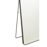Miroir J-Line en verre et métal noir, détail du cadre élégant
