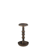 Bougeoir J-Line Jere - métal - marron