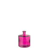 Vase Bouteille en Verre Rose de J-Line, élégant et moderne