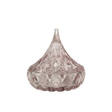Pot de conservation J-Line en verre rose, vue de côté