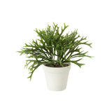 Platycerium Bifurcatum en pot artificiel vert, élégant et naturel