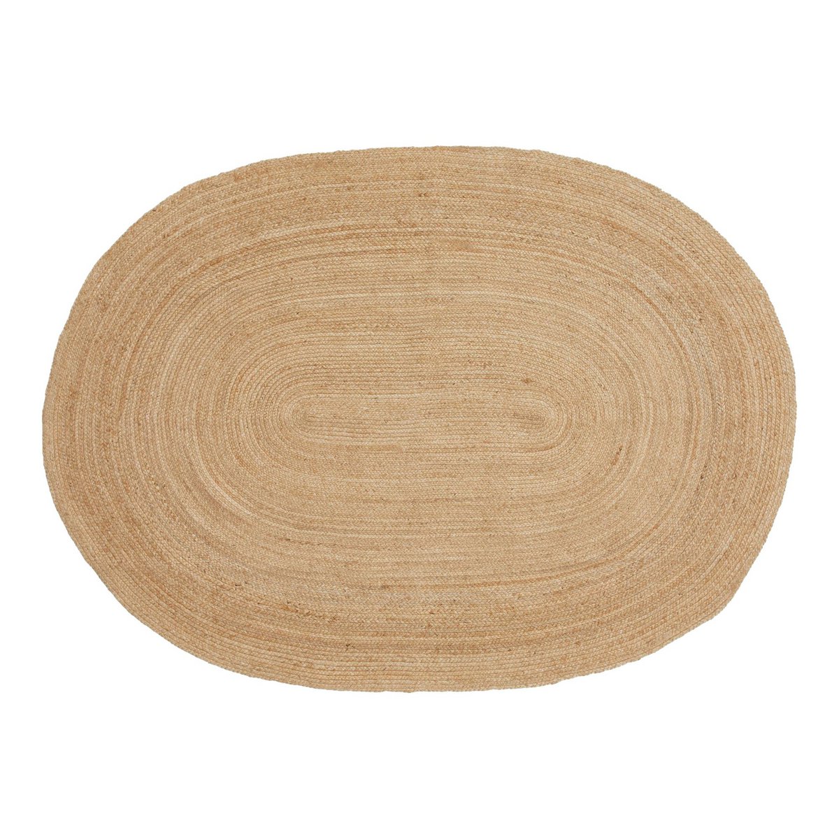 Tapis Bombay en jute naturel, vue d'ensemble
