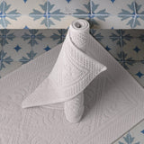 Détail du Tapis Enzo Neige - Tissage jacquard dense et résistant