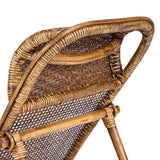 La Chaise Longue en Rotin - Noyer Foncé