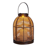LED SOLAIRE LED "KORBINIAN" pour le jardin et la terrasse, lampe décorative en métal avec tension de jute dans la nature, LED fermement construit - LEDS, lampe solaire pour l'extérieur 29 x 21 cm