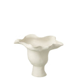 Vase J-Line Heliix blanc en céramique, design moderne et élégant