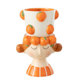 Pot de fleurs J-Line avec des plantes vertes