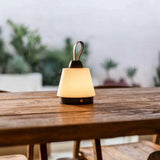 Lampe rechargeable Liv marron foncé