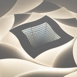 LED Plafond LAMBRE EFFET "LIORA" Ø 48 cm, avec de nombreuses fonctions, y compris la télécommande