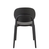 Détail du dossier de la chaise J-Line Basic noir