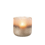 Détail du verre rose de la lanterne J-Line Camille