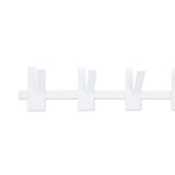 Gorillz Incision - Porte-manteau - Porte-manteau mur - 10 Crochets pour porte-manteau - Métal - Blanc