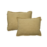 Coussin en lin gingembre
