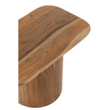 Table d'appoint J-Line Acacia dans un salon moderne