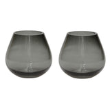 Lot de 2 photophores Tasman XS gris