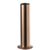 Vase J-Line Tube en verre et cuivre, vue de face