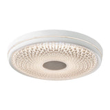 Plafond LED "Boise" Ø 51 cm avec de nombreuses fonctions, en métal et en plastique, blanc, avec des LED intégrées, éclairage pour le salon ou le bureau