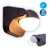 Lampe murale LED "Pallas", en métal et en plastique en anthracite, avec LED intégrée