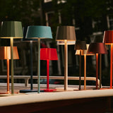 Lampe de table rechargeable noire William