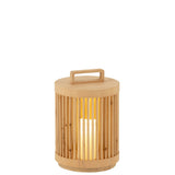 Lampe Cylindre J-Line Sparhout en bois naturel, vue de face
