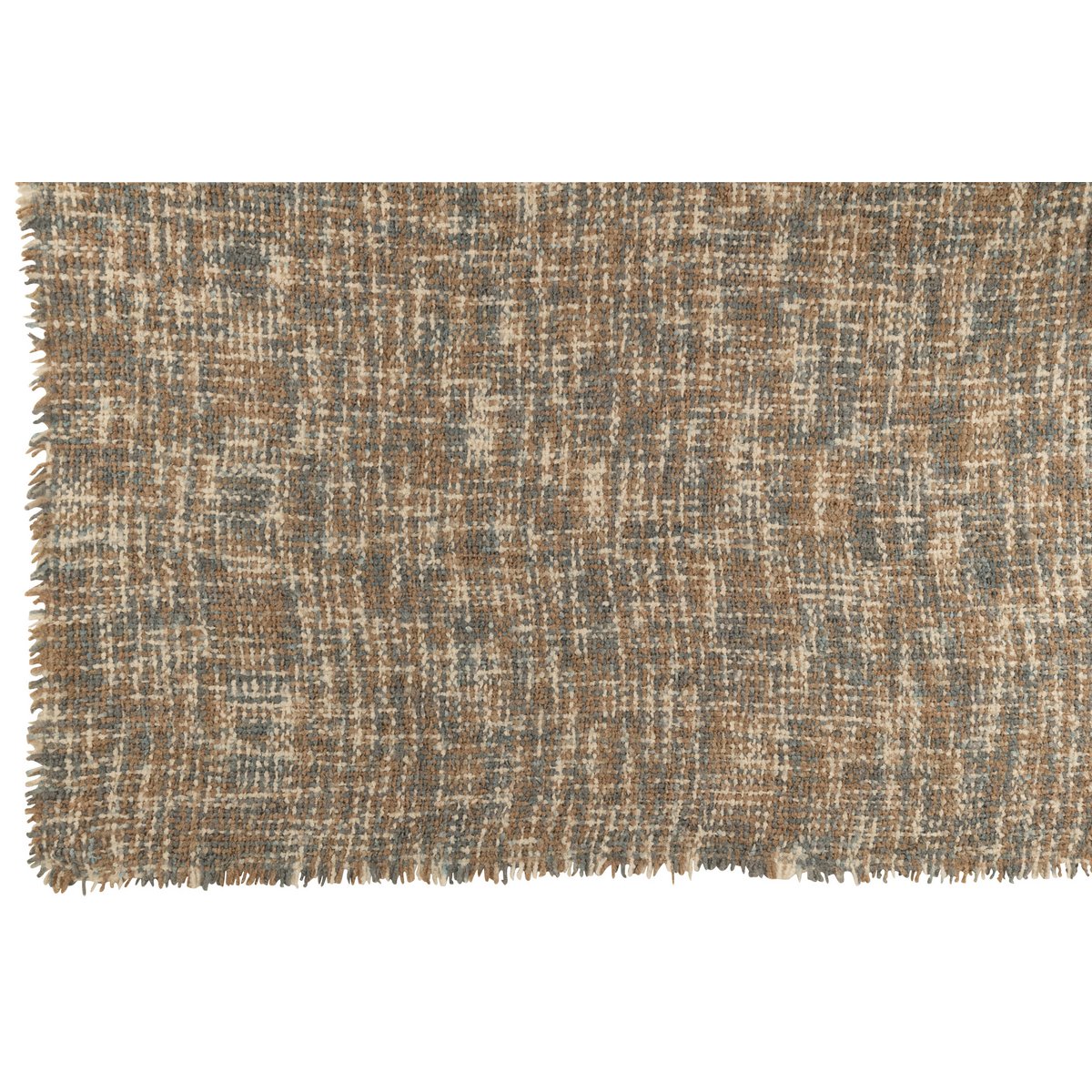 Détail du plaid J-Line en coton, design classique et raffiné